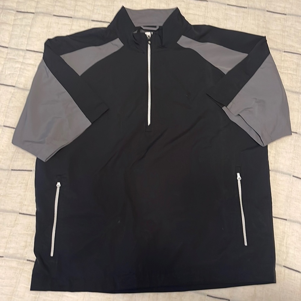 FootJoy Short Sleeve 1/4 Zip Pullover Windbreaker L
